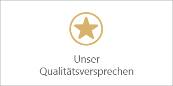 Unser Qualitätsversprechen