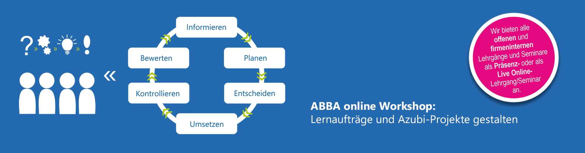 Lernaufträge und Azubi-Projekte gestalten